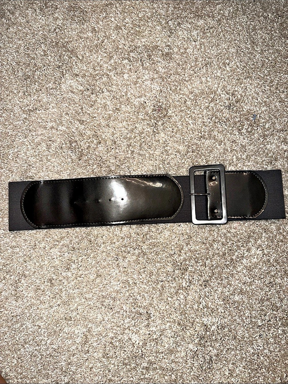 bebop Stretch Waist Belt in charcoal